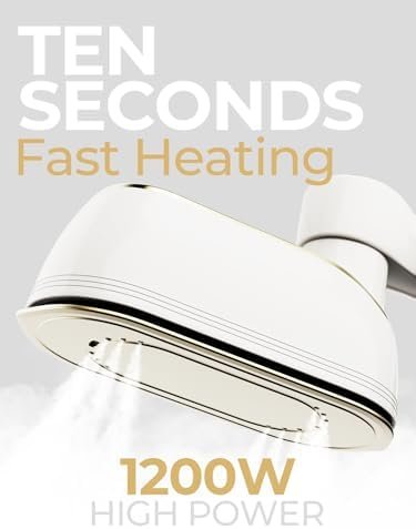 Portable Travel Steamer, 1200W Handheld Fabric Steamer for Clothes, 4 Modes with LCD Display, Powerful Wrinkle Remover for Home & Travel, 150ml Water Tank, 10S Fast Heat-Up, 180° Swivel Handle, White - Image 3