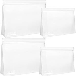 SPLF 4 Pack Leakproof Clear Toiletry bags, TSA Approved Quart Size Zipper Bags, BPA Free Travel Makeup Cosmetic Bags for Women Men, Carry on Airport Airline Compliant Bags