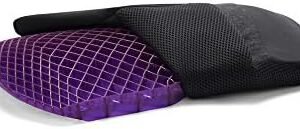 Purple Back Cushion | Pressure Reducing Grid Designed for Ultimate Comfort | Designed for Chairs, Gaming, and Travel | Made in The USA