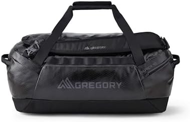 Gregory Alpaca 40L Water-Resistant Adventure Travel/Gear Organization Duffel Bag with Packing Cube Included, Obsidian Black