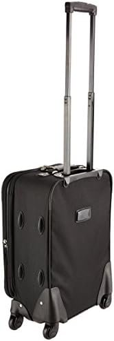 Rockland Expandable Spinner Carry On, Black, 19-Inch - Image 3