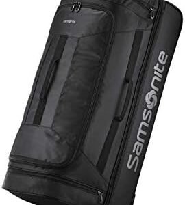 Samsonite Andante 2 Wheeled Duffel Bag – 32-Inch Durable Rolling Luggage with Inline Skate Wheels, Push-Button Handle & Spacious Compartments – Travel-Friendly and Lightweight - All Black