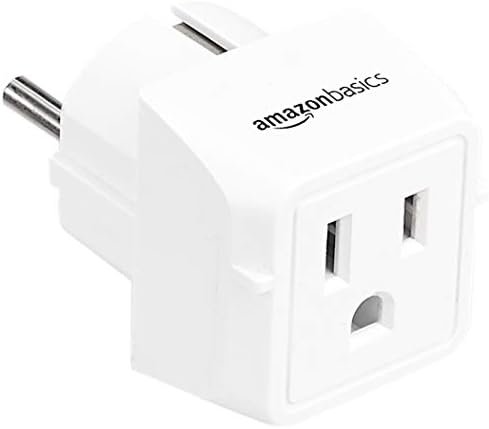 Amazon Basics 3-Pack Travel Plug Adapter Type E/F, Europe - France, Germany, Greece, Hungary, Iceland, the Netherlands, Norway, Poland, Portugal, Romania and Spain, White - Image 2