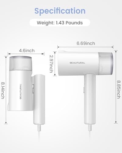 BEAUTURAL Steamer for Clothes, Foldable Handheld Clothing Wrinkles Remover for Garments, 30-Second Fast Heat-up, Portable Fabric Steamer for 120V Countries, Not for Use in 220V Such as Europe - Image 7