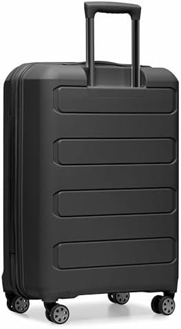 Traveler's Choice Pagosa Indestructible Hardshell Expandable Spinner Luggage, Black, Carry-on - Image 3