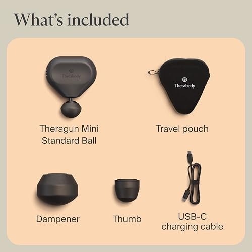 TheraGun Mini (3rd Generation) by Therabody – Ultra-Portable Massage Gun and Travel Essential for Fast, Effective Pain and Tension Relief Anywhere (Black) - Image 9