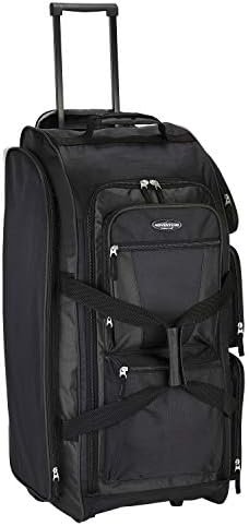 Travelers Club Xpedition 30 Inch Multi-Pocket Upright Rolling Duffel Bag - Image 4