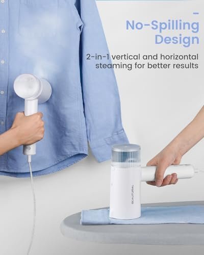 BEAUTURAL Steamer for Clothes, Foldable Handheld Clothing Wrinkles Remover for Garments, 30-Second Fast Heat-up, Portable Fabric Steamer for 120V Countries, Not for Use in 220V Such as Europe - Image 4