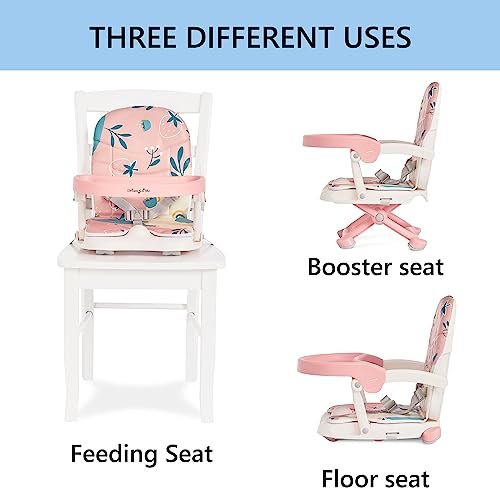 Dream On Me Munch N Go Booster Seat for Dining Table, Lightweight Compact Fold Travel Booster Seat, 3-in-1 Convertible, Four Level Height Adjustment and Easy Tray Removal - Image 7