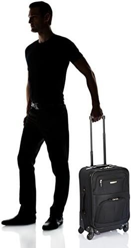 Rockland Expandable Spinner Carry On, Black, 19-Inch - Image 8