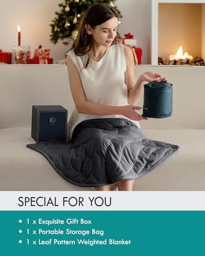 Kaisa Weighted Lap Blanket 5 lbs 23" x 29", Cozy Luxury Crystal Velvet Small Weighted Blanket for Adults, Portable Travel Weighted Blanket for Relaxation, Ideal Gifts for Christmas New Year, Gray - Image 7