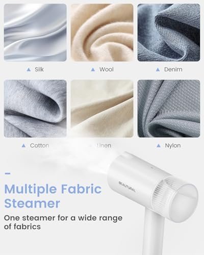 BEAUTURAL Steamer for Clothes, Foldable Handheld Clothing Wrinkles Remover for Garments, 30-Second Fast Heat-up, Portable Fabric Steamer for 120V Countries, Not for Use in 220V Such as Europe - Image 6