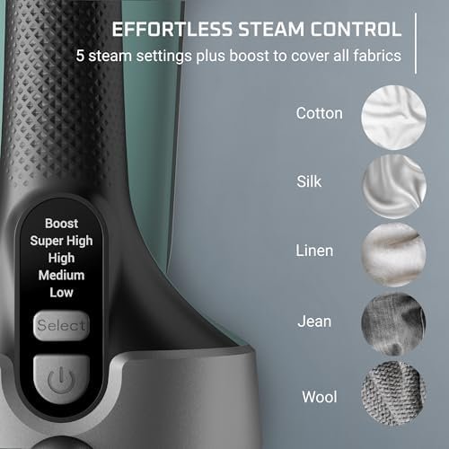 Rowenta Handheld Steamer for Clothes, Pure Force 2in1 Steamer & Iron, 1875W, Vertical/Horizonal Steaming & Ironing, Lightweight, Auto-off, XL power, 1875 Watts, DR8822 - Image 9