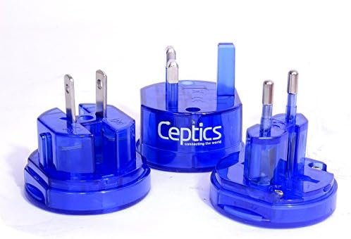 Ceptics Travel Adapter Plug Compact Worldwide International Kit - Works in Europe, Asia, China, England, Italy, New Zealand, Australia and More - Image 2