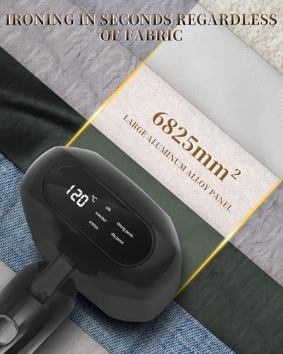 2025 Upgrade Steamer for Clothes, 2 in 1 Iron & Steamer for Quick Wrinkle Removal, 5 Adjustable Grades Temperature with LED Digital Display for Home, Office and Travel Use - Image 6