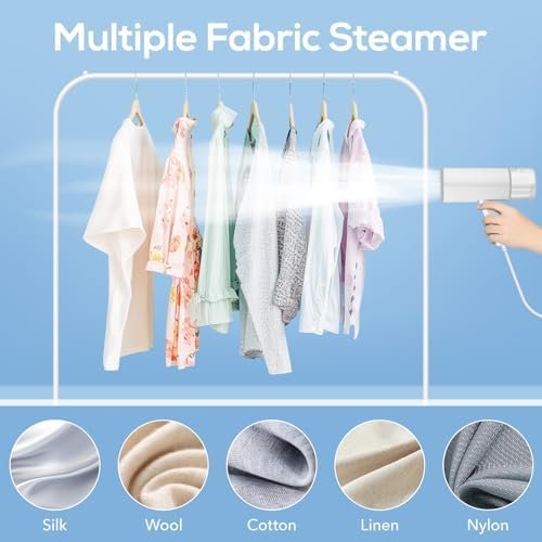Travel Steamer - Handheld Steamer for Clothes, 2 in 1 Foldable Garment Steamer, Wrinkles Remover with Brush, Portable and Lighweight Steam Iron for Office, Home and Travel - Image 6