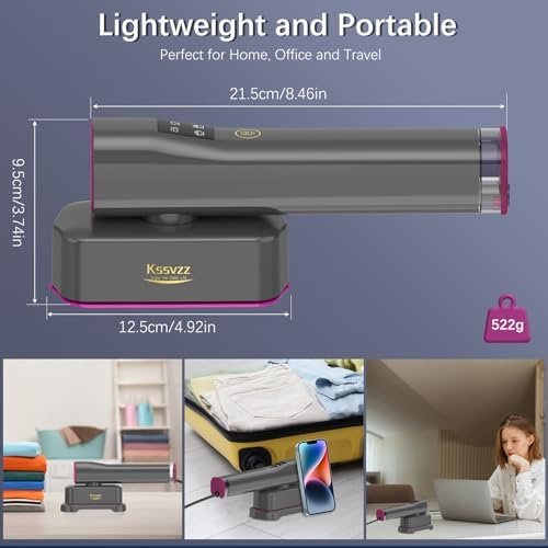 Portable Travel Steamer Iron for Clothes with LCD Touch Screen - 4 Mode Handheld Mini Clothing Steam Iron, Small Garment Steamer Ironing Machine, Hand Held Fabric Steamer for Home, Travel (120V ONLY) - Image 7