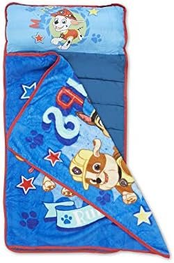 Paw Patrol We're a Team Toddler Nap-Mat Set– Quilted Nap Mat with Built-in Pillow and Plush Blanket – Portable Nap Mat for Daycare, Preschool, Sleepovers & Travel – for Boys or Girls - Image 3