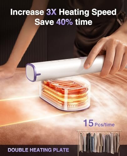Ultra HyperPulse Series Steamer for Clothes, Large Panel, 1s Wrinkles Removal, 3 Modes Travel Steamer & Iron dual voltage, Handheld Portable Garment steamer for home, Global & Europe Traveling - Image 5