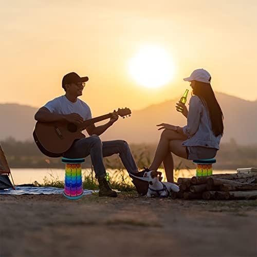 Lightweight Folding Stool Upgraded Collapsible Chair, Retractable Stool with Load Capacity 400lbs, Portable Telescopic Chair for Fishing Hiking Camping Travel and BBQ - Image 7