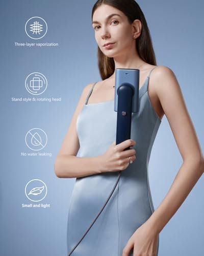 G9 Steam 2-in-1 Professional Handheld Travel Steamer for Clothes, Just 1lbs Lightly, 8 Minutes of Continuous Strong Steam, 1200W Light Steam Iron for travel and home - Image 2