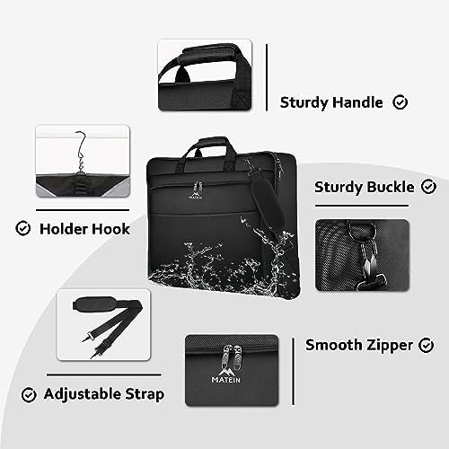 MATEIN Garment Bag for Travel, Large Carry on Garment Bags with Strap for Business, Waterproof Hanging Suit Luggage Bag for Men Women, Wrinkle Free Suitcase Cover for Shirts Dresses Coats, Black - Image 4