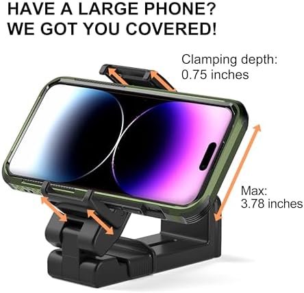 Perilogics 2025 Upgraded Travel Essentials Must Haves Airplane Phone Holder Mount. Improved Ergonomic Lever, Perfect for Long Flight, Cruise, Desk, Travel Gift for Content Creator - Image 8