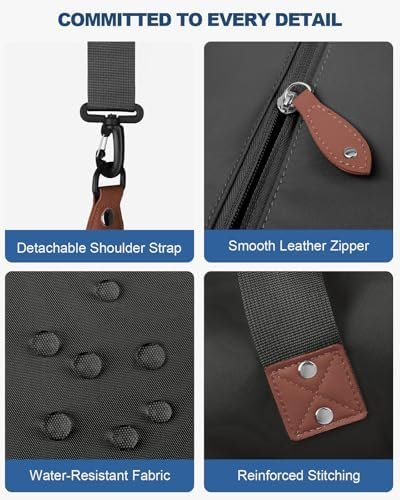 Travel Duffle Bag, Waterproof Weekender Overnight Hospital Bags for Women Men with Toiletry Bag Lightweight Carry on Personal Item Duffle Gym Bag for Travel, Airplanes, Sports - Image 5