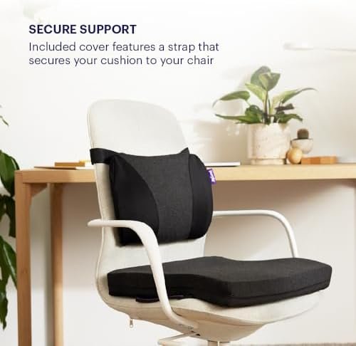Purple Back Cushion | Pressure Reducing Grid Designed for Ultimate Comfort | Designed for Chairs, Gaming, and Travel | Made in The USA - Image 4