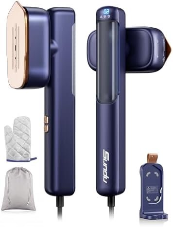 Travel Steamer for Clothes, Portable Mini Clothes irons, 120-240V Adaptive Voltage Clothes Steamer Handheld, Garment Steamer, 15s Heat Up, Adjustable Steam/Temperature