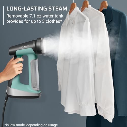 Rowenta Handheld Steamer for Clothes, Pure Force 2in1 Steamer & Iron, 1875W, Vertical/Horizonal Steaming & Ironing, Lightweight, Auto-off, XL power, 1875 Watts, DR8822 - Image 7