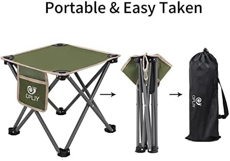 Opliy Camping Stool, Folding Samll Chair Portable Camp Stool for Camping Fishing Hiking Gardening and Beach, Camping Seat with Carry Bag (Green, L 13.5") - Image 4