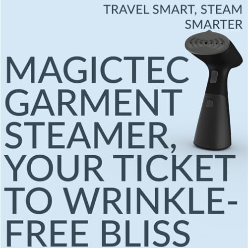 Travel Garment Steamer, Handheld Steamer for Clothes, Fast Heat-Up in 30 Seconds, 1000W Portable Steamer with 120ml Water Tank, Removes Wrinkles from Clothes, Garments, and Fabrics - Image 8