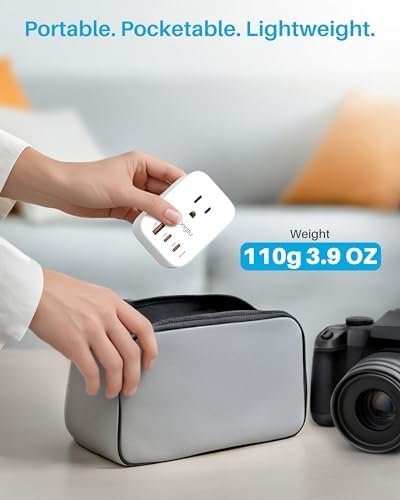 Multi Plug Outlet Extender 2 Pack, Surge Protector Wall Plug Splitter with 3 Electrical Outlets 3 USB Ports, PD 20W USB C Charger Block Wall Outlet Expander for Travel Home Office Dorm Room Essentials - Image 4
