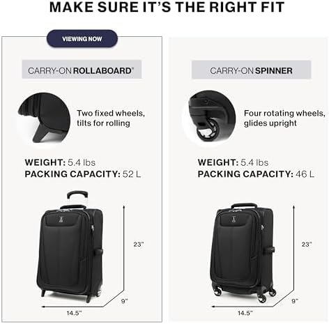 Travelpro Maxlite 5 Softside Expandable Upright 2 Wheel Carry on Luggage, Lightweight Suitcase, Men and Women, Black, Carry On 22-Inch - Image 7