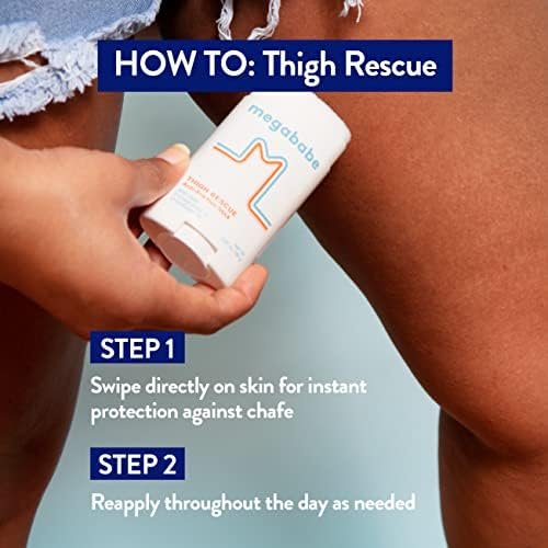 Megababe Thigh Rescue Anti-Chafe Stick | Prevents Skin Chafe & Irritation | Thighs, arms, Bra-Lines & More - Image 4