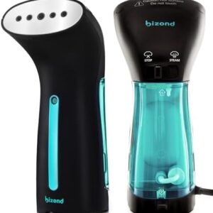 Travel Steamer for Clothes - Portable, Handheld for Clothing Garment and Fabric - No Spitting, Safe and Little Handy - Compact Home Mini Steamer for Curtain Metal Plate, 110V Only (Metal)