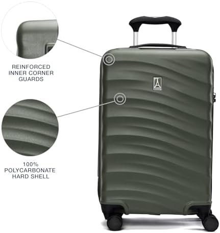 Travelpro Maxlite Air V2 Hardside Expandable Carry on Luggage, 8 Spinner Wheels, Lightweight Hard Shell Suitcase, TSA lock, Slate Green, Carry On 21-Inch - Image 3