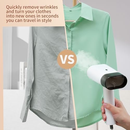 Portable Steamer for Clothes, Handheld Travel Steamer Foldable with Horizontal & Vertical Steaming, 20-Second Fast Heat-Up,180ml Water Tank,Wet/Dry Ironing,1200W Garment Wrinkle Remover - Image 4