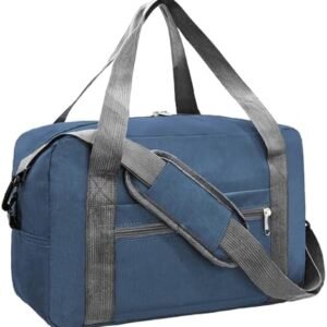 For Spirit Airlines Personal Item Bag 18x14x8 in Underseat Carry-on Luggage foldable Travel Duffle Bag for Airplanes(30L, Navy)