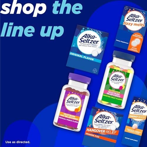 Alka-Seltzer Hangover Relief Tablets, Fast Relief Starts In About 15 Minutes for Headaches, Body Aches & Mental Fatigue, Bachelorette & Bachelor Party Packs 60 Count (3 Boxes, 20 Tablets Each) - Image 7