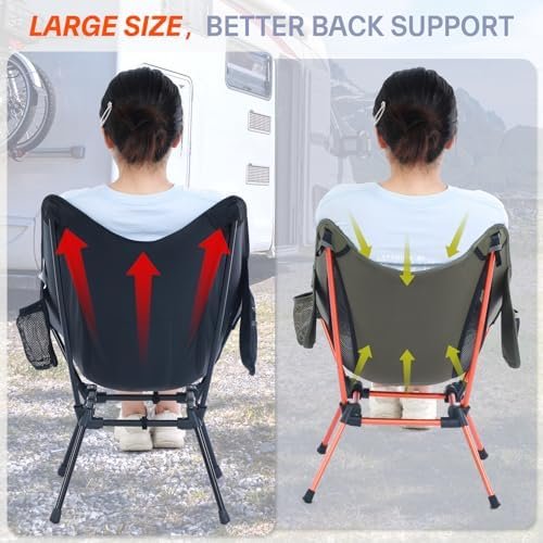 Sportneer Heated Chairs Outdoor Sports: Heated Camping Chair with USB Plug & 3 Heating Levels - Portable & Compact Heated Chair for Backpacking, Camping, Lawn, Picnic, Travel (Power Bank Not Included) - Image 6