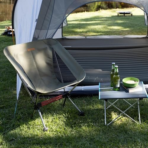 Naturehike YL08 Ultralight Camping Chair, 2.12 LBS Portable Backpacking Chair with Storage Bag & Anti-Sinking Feet, Lightweight Compact Collapsible Camp Chair - Image 2