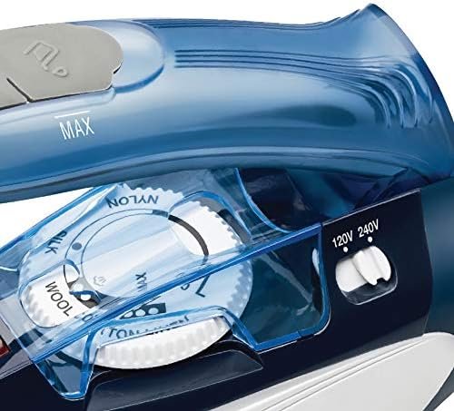 Brentwood MPI-45 Travel Iron with Steam 800-Watt Dual Voltage Non-Stick, Blue - Image 5