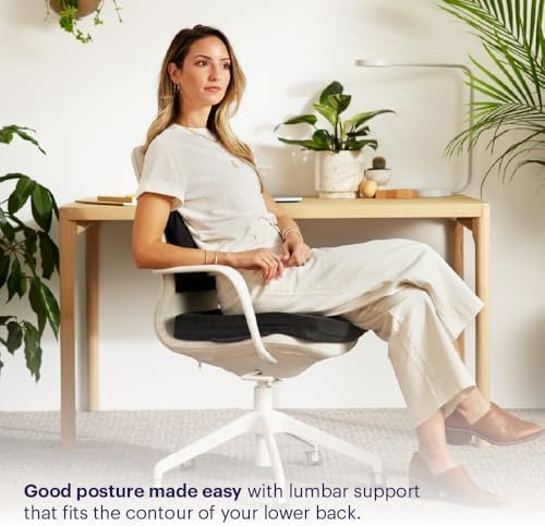 Purple Back Cushion | Pressure Reducing Grid Designed for Ultimate Comfort | Designed for Chairs, Gaming, and Travel | Made in The USA - Image 3