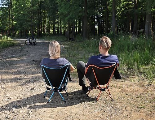 MARCHWAY Lightweight Folding Camping Chair, Portable Foldable Compact for Outdoor Camp, Travel, Beach, Picnic, Festival, Hiking, Backpacking, Supports 330Lbs (Blue) - Image 7