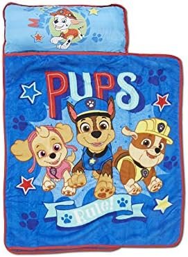 Paw Patrol We're a Team Toddler Nap-Mat Set– Quilted Nap Mat with Built-in Pillow and Plush Blanket – Portable Nap Mat for Daycare, Preschool, Sleepovers & Travel – for Boys or Girls - Image 2