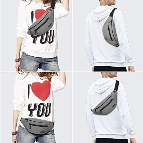 MAXTOP Large Crossbody Fanny Pack with 4-Zipper Pockets,Gifts for Enjoy Sports Festival Workout Traveling Running Casual Hands-Free Wallets Waist Pack Phone Bag Carrying All Phones - Image 8