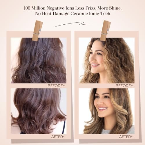 Travel Blow Dryer Brush in one, Dual Voltage Mini Hot Air Brush, Hair Trends Nano Titanium 2 Inch One Step Hair Dryer and Styler Volumizer Oval Shape - Image 3