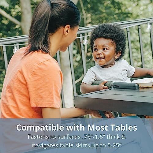 Chicco FastLock® Hook-On High Chair, Portable High Chair for Babies and Toddlers, Sets up in Seconds | Black/Black - Image 5